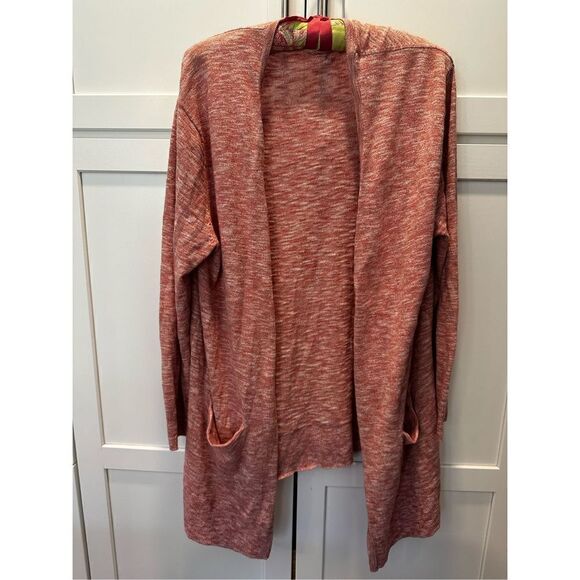 Madewell Summer Ryder Cardigan Marled Open Front Women’s Sz L - Picture 1 of 6